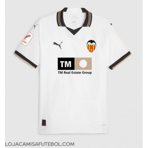 Camisa de Futebol Valencia Equipamento Principal 2023-24 Manga Curta